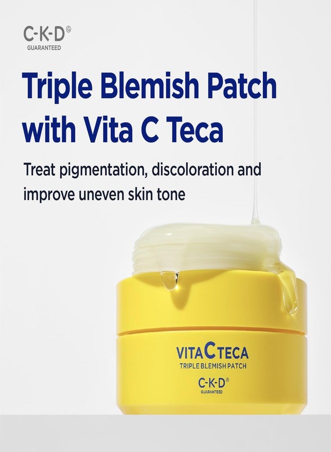 CKD Guaranteed CKD Triple Blemish Under Eye Gel Patch 60 Counts - Hydrogel Spot Treatment, Gentle Formula for Blemish Improvement, Even Tone and Minimize Puffiness with 99% Pure Vitamin C and Teca. - Image 2